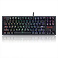 RGB безжична/USB Type-C механична геймърска клавиатура Redragon Knight K598KNS-BK brown switches
