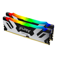 Памет Kingston Fury Renegade Silver/Black RGB 32GB(2x16GB) DDR5 7200MHz CL38 KF572C38RSAK2-32  XMP
