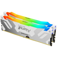 Памет Kingston Fury Renegade White RGB 32GB(2x16GB) DDR5 7200MHz CL38 KF572C38RWAK2-32  XMP