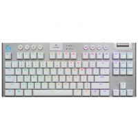 Безжична геймърска механична клавиатура Logitech G915 TKL White Lightsync RGB Tactile суичове