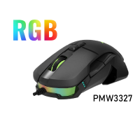Геймърска мишка Delux M629BU PMW3327 12 400dpi 7btn USB RGB