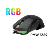 RGB геймърска мишка Delux M629BU PMW3389 16 000dpi 7btn