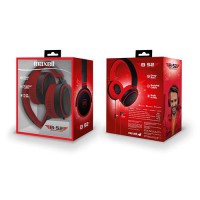 Слушалки с микрофон  MAXELL B52 черно и червено с големи наушници сгъваеми