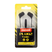 Слушалки с микрофон MAXELL PLUGZ черна