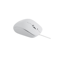 Жична оптична мишка RAPOO N500 Silent Безшумна Бяла