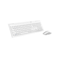 Комплект клавиатура и мишка RAPOO 8210M Multi mode Бял