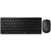 Безжичен комплект RAPOO 9000M клавиатура + мишка Multi-mode Алуминиева основа US Ултра-тънка черен