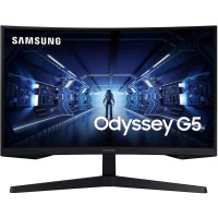 Монитор Samsung Odyssey G5 27" VA 1000R 2560x1440 144Hz 1 ms DisplayPort HDMI Черен