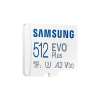 Карта памет Samsung EVO Plus, microSDXC 512GB Адаптер