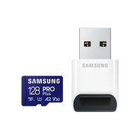 Карта памет Samsung PRO Plus microSDXC 128GB Адаптер USB четец