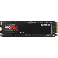 Твърд диск SSD SAMSUNG 990 PRO 1TB  M.2 2280  PCIe Gen 4.0 x4, NVMe 2.0 read/write up to 7450/6900MB/s  MZ-V9P1T0BW