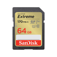 Карта памет SANDISK Extreme SDXC 64GB UHS-1Class 10 U3 V30 80 MB/s