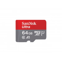 Флаш карта памет SANDISK Ultra microSDHC 64GB A1 UHS-I U1 Class10 120MB/s Адаптер