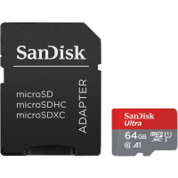 Карта памет SANDISK Ultra microSDXC 64GB Class 10 140MB/s