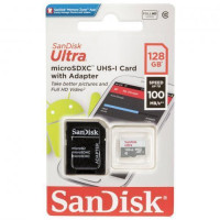 Флаш карта памет SANDISK Ultra microSDHC UHS-I 128GB Class 10 100Mb/s Адаптер