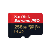 Флаш карта памет SANDISK Extreme PRO microSDXC 256GB Class 10 U3 A2 V30 140 MB/s 