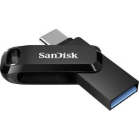 Флаш памет USB SanDisk Ultra Dual Drive Go 64GB USB 3.2 1st Gen (USB 3.0+Type-C) Черен