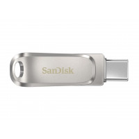 Флаш памет USB SanDisk Ultra Dual Drive Luxe 128GB USB 3.1 USB-C сребрист