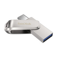 Флаш памет USB SanDisk Ultra Dual Drive Luxe 256GB сребрист