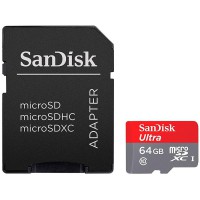 Флаш карта памет SANDISK 64GB microSDHC Card with Adapter