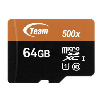 Флаш карта памет Team Group 64GB Micro SDHC/SDXC UHS-I Orange Card + SD Adapter