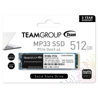 Твърд диск SSD Team Group MP33 512GB M.2 2280 PCI-e 3.0 x4 NVMe read/write up to 1 700/1 400MB/s 