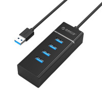 4-портов USB 3.0 хъб Orico W6PH4-U3-V1-BK