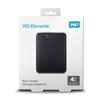 Твърд диск външен WD Elements 4TB 2.5" USB3.0 Portable Black