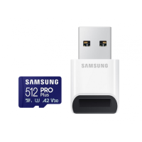 Флаш карта памет Samsung PRO Plus microSDXC 512GB Адаптер USB четец