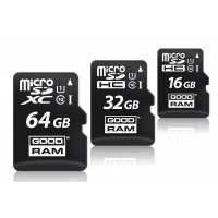 Флаш карта microSD GOODRAM 32GB class 10 UHS I + adapter