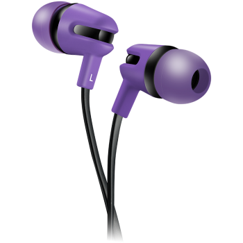 Слушалки тапи с микрофон Canyon CNS-CEP4P 1.2m flat cable purple